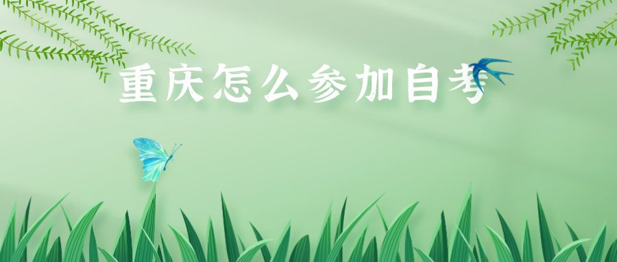 重慶怎么參加自考